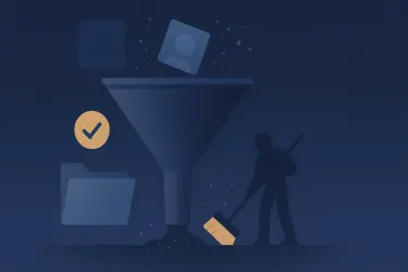 Illustration til artiklen "Datakvalitet før import: ryd op i kartoteket først"